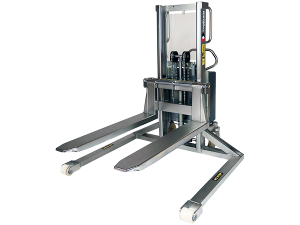 Gerbeur manuel en acier inoxydable avec pieds articulés 1000 kg Logitrans EHSS - EHSS - Gerbeurs | GAM Online